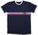 Tričko Oasis Tričko 1996 Tour Horizontal Stripes Ringer Unisex Navy Blue 2XL