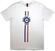 Tričko Oasis Tričko Stripes '95 Unisex White XL