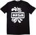 Tričko Oasis Tričko Logo Splat Unisex Black 2XL
