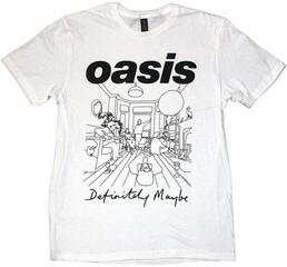 T-shirt Oasis Definitely Maybe Line Drawing White XL T-shirt