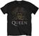 T-Shirt Queen T-Shirt Crest Unisex Black XL