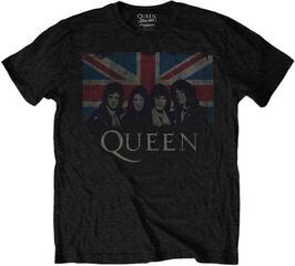 T-shirt Queen Vintage Union Jack Black M T-shirt