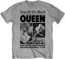 Queen News of the World 40th Front Page Grey L T-särk