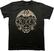 T-Shirt Queen Floral Crest Mono Black S T-Shirt
