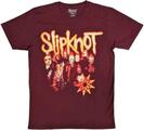 Slipknot The End So Far Group Photo Tribal S Nonogram Maroon Red S T-Shirt