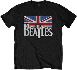Koszulka The Beatles Drop T Logo & Vintage Flag Unisex Koszulka z krótkim rękawem/Black/Krótkie