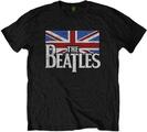 The Beatles Drop T Logo & Vintage Flag Black L T-Shirt
