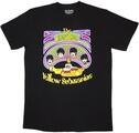 The Beatles Yellow Submarine Heads in Circles v2 Black 2XL T-Shirt
