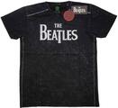 The Beatles Drop T Logo Snow Wash Black XL T-särk
