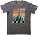 Tričko The Beatles Tričko Abbey Stacked Unisex Charcoal Grey L