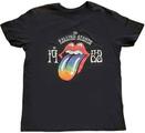 The Rolling Stones Sixty Rainbow Tongue '62 Black XL T-Shirt