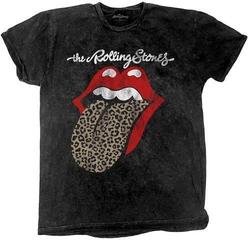 T-Shirt The Rolling Stones T-Shirt Leopard Tongue Unisex Black M
