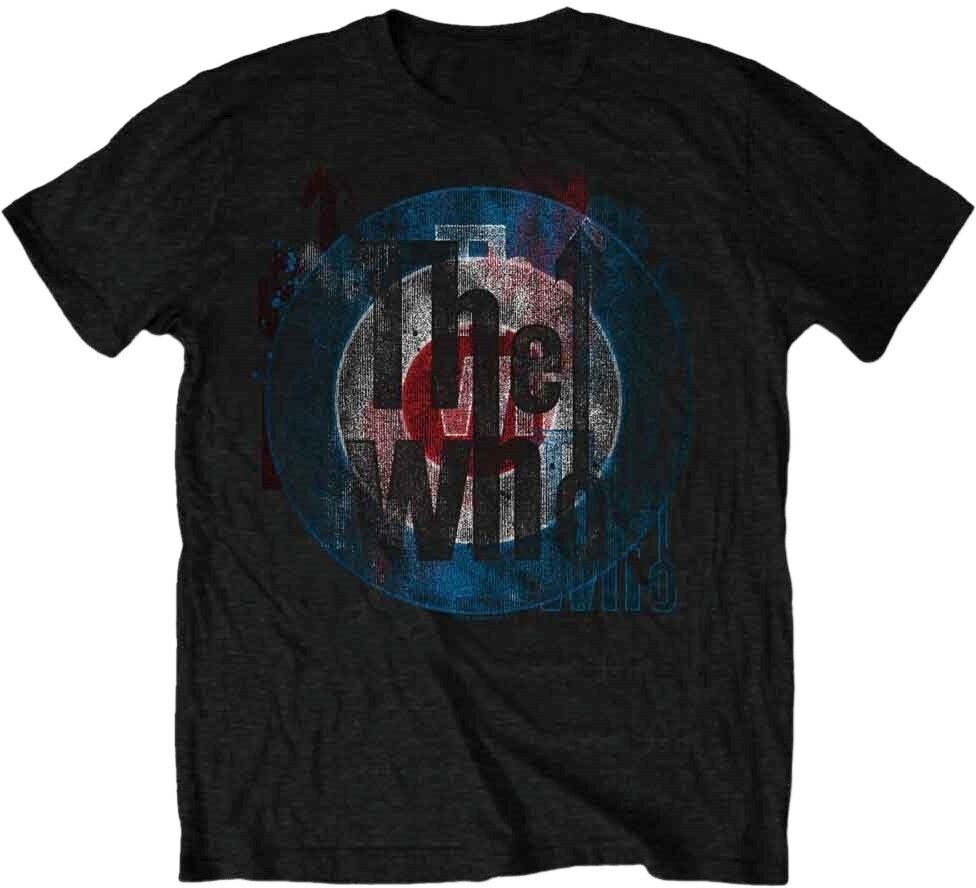 Paita The Who Paita Target Texture Unisex Black 2XL