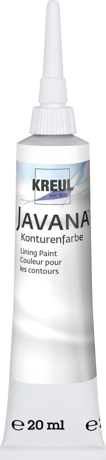 Silkkimaali Kreul Javana Silkkiväriaine White 20 ml 1 kpl