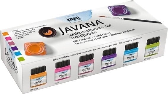 Seidenfarbe Kreul Javana Farbset für Seide Trend Colours 6 x 20 ml