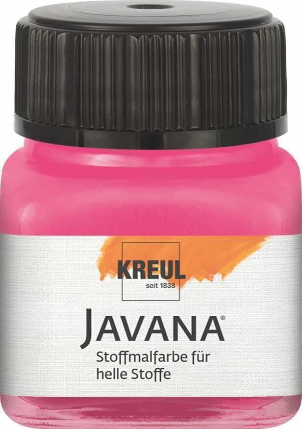 Barva za tekstil Kreul Javana Barva za tkanine Pink 20 ml 1 kos