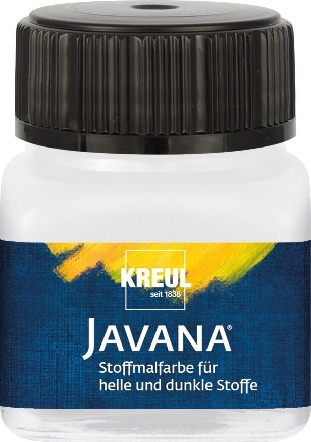 Tinta para tecido Kreul Javana Tinta para tecido White 20 ml 1 un.