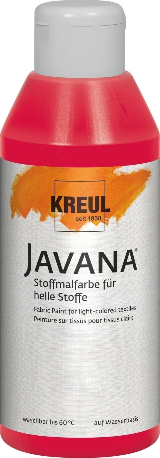 Textielverf Kreul Javana Textiel verf Carmine Red 250 ml 1 stuk