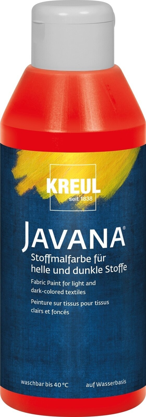 Боя за текстил Kreul Javana Боя за плат Red 250 ml 1 бр