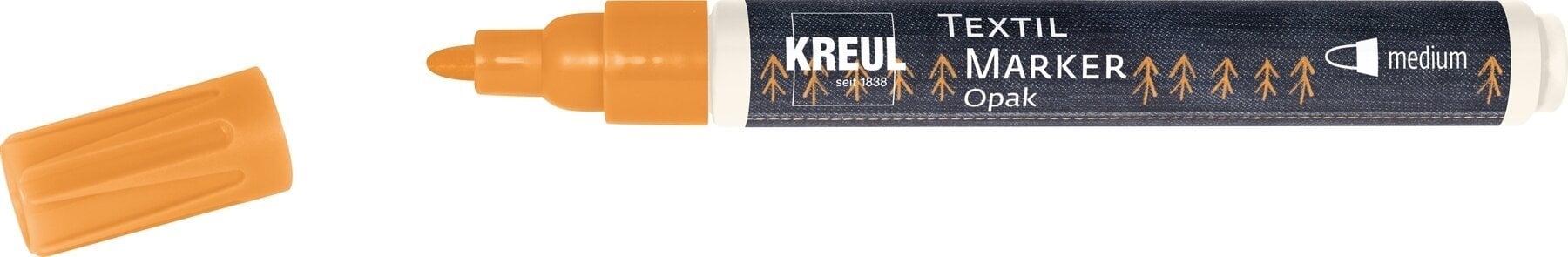 Pixur cu pâslă Kreul 92762 Marker pentru textile Orange 1 buc