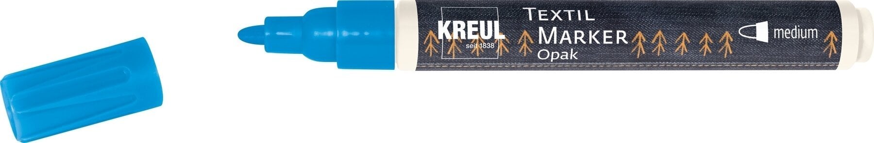 Caneta de feltro Kreul 92765 Marcador para tecido Blue 1 un.