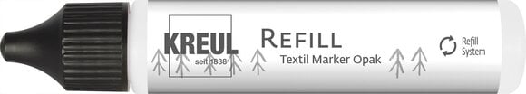 Feutre à point Kreul 92791 Recharge pour marqueurs textiles White 25 ml 1 pc - 1