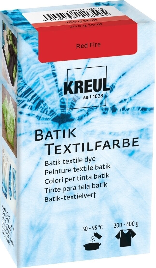 Fabric paint Kreul Batik Batik Textile Dye Red Fire 1 pc