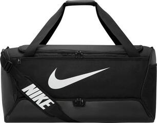 Mochila / Bolsa Lifestyle Nike Brasilia Bolsa de viaje Black/White 95 L