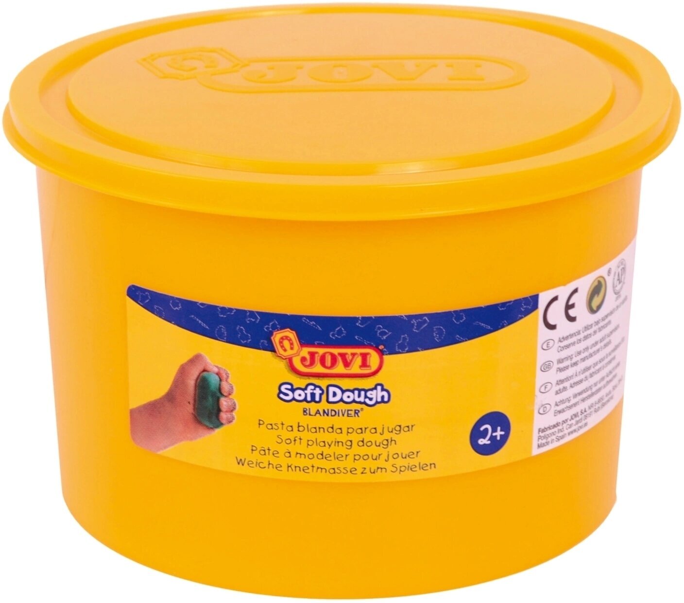Modelleringslera för barn Jovi Soft Dough Modelleringslera för barn Yellow 460 g