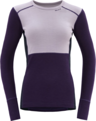 Termo spodnje perilo Devold Lauparen Merino 190 Shirt Woman Orchid/Lilac/Ink