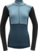 Lenjerie termică Devold Lauparen Merino 190 Zip Neck Woman Moon/Ink/Flood XL Lenjerie termică