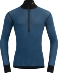 Thermal Underwear Devold Wool Mesh 190 Zip Neck Man Flood/Caviar