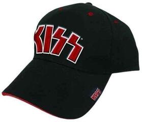 Cap Kiss Red on White Logo Cap Black