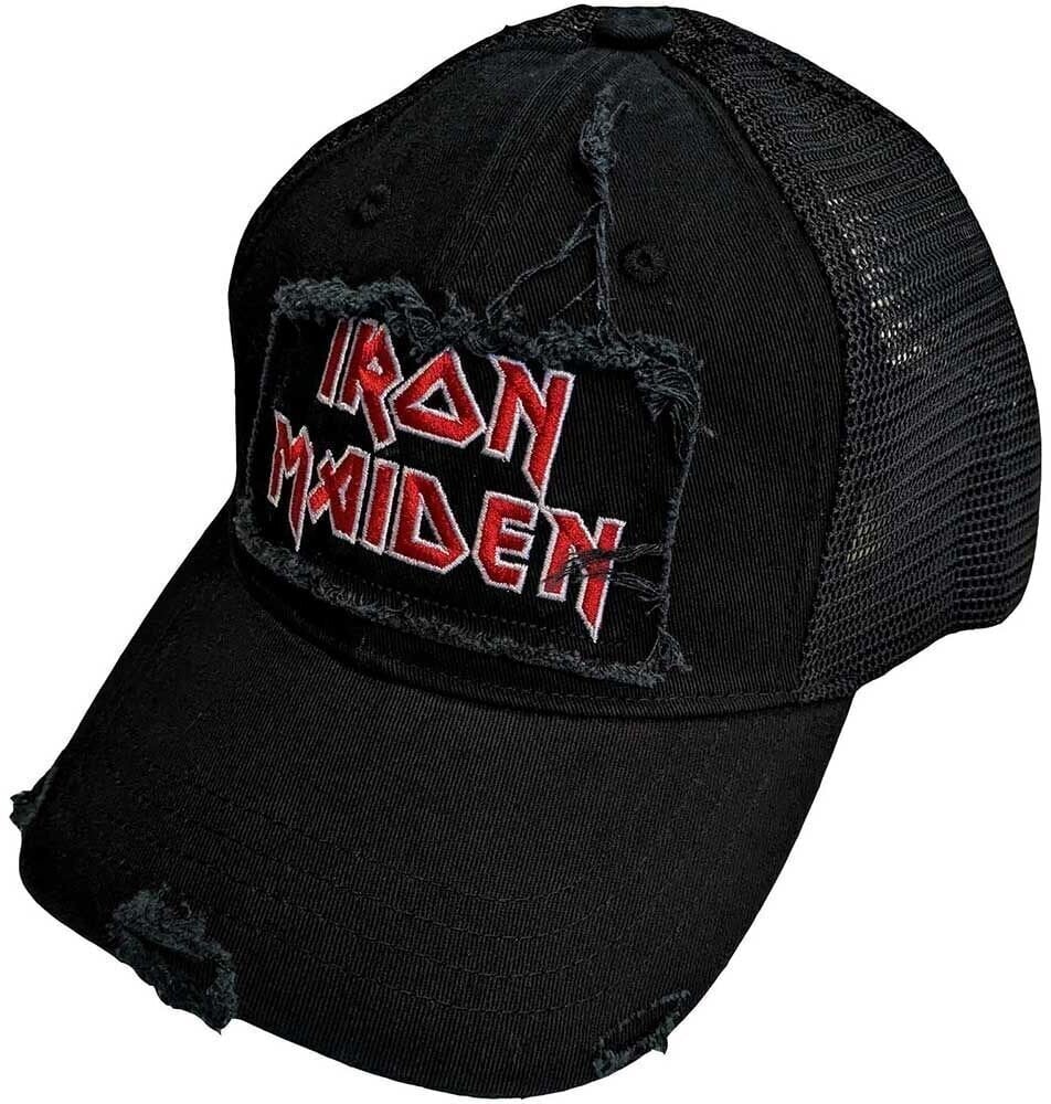 Czapka Iron Maiden Czapka Scuffed Logo Black