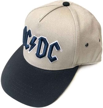 Hattukorkki AC/DC Hattukorkki Navy Logo Black/Sand - 1