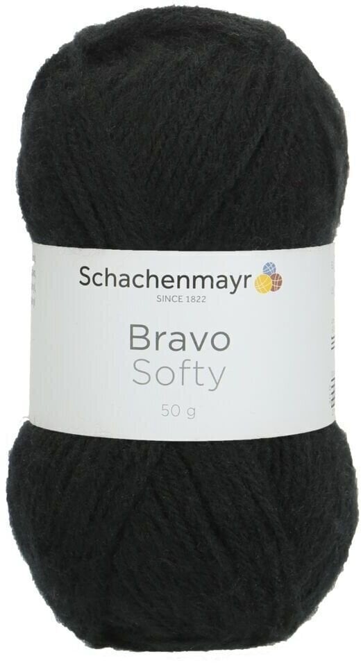 Fil à tricoter Schachenmayr Bravo Softy Black Fil à tricoter