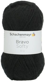 Fil à tricoter Schachenmayr Bravo Softy Black Fil à tricoter - 1