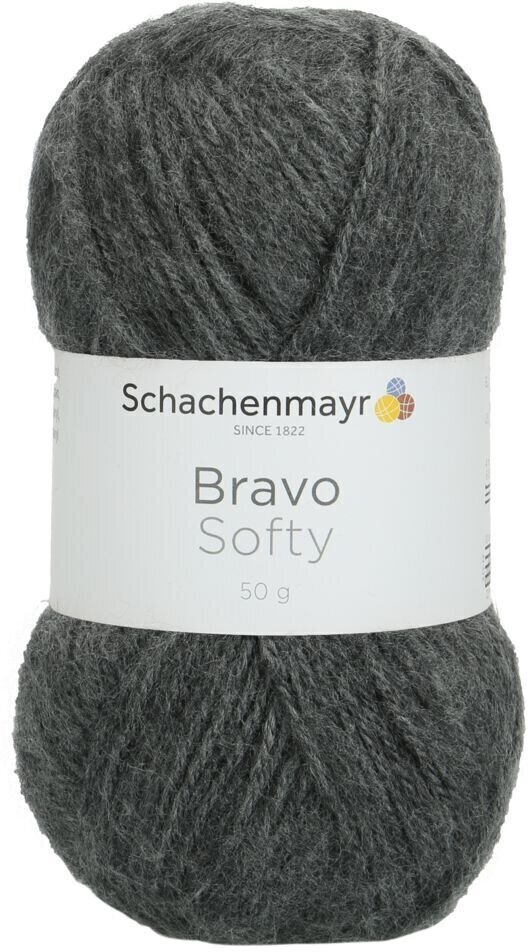 Fil à tricoter Schachenmayr Bravo Softy Medium Grey Fil à tricoter