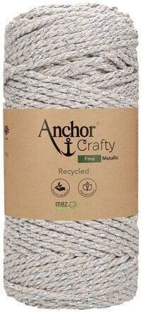 Плетене на една кука прежда Anchor Crafty Fine Metallic Natural Плетене на една кука прежда