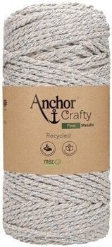 Плетене на една кука прежда Anchor Crafty Fine Metallic Natural Плетене на една кука прежда - 1