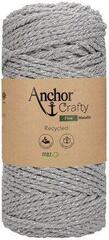 Šňůra  Anchor Crafty Fine Metallic 65 m Silver Šňůra 