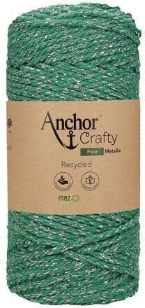 Hæklet garn Anchor Crafty Fine Metallic Pine Hæklet garn