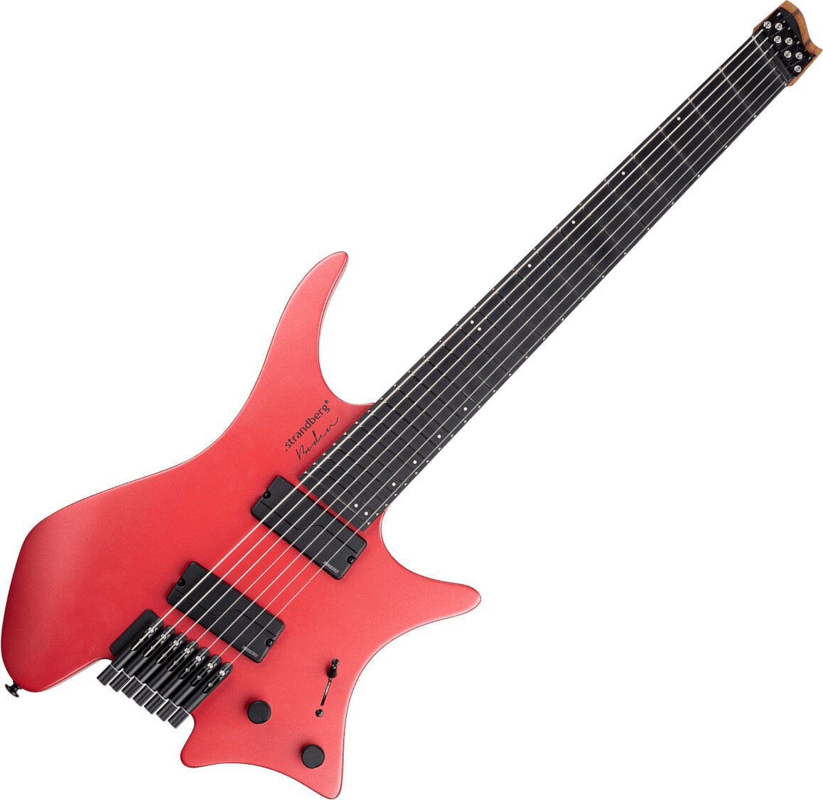 Headless gitaar Strandberg Boden Metal NX 7 Blood Red Headless gitaar