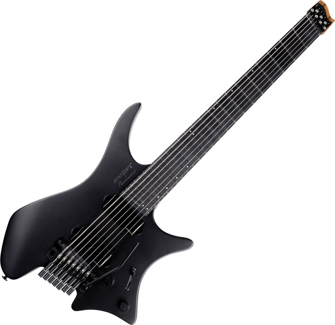 Guitarra sem cabeçalho Strandberg Boden Metal NX 7 Tremolo Black Granite Guitarra sem cabeçalho