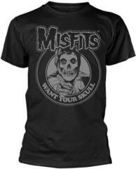 Риза Misfits Want Your Skull Grey Logo Unisex Тениска с къс ръкав/Black/Къси