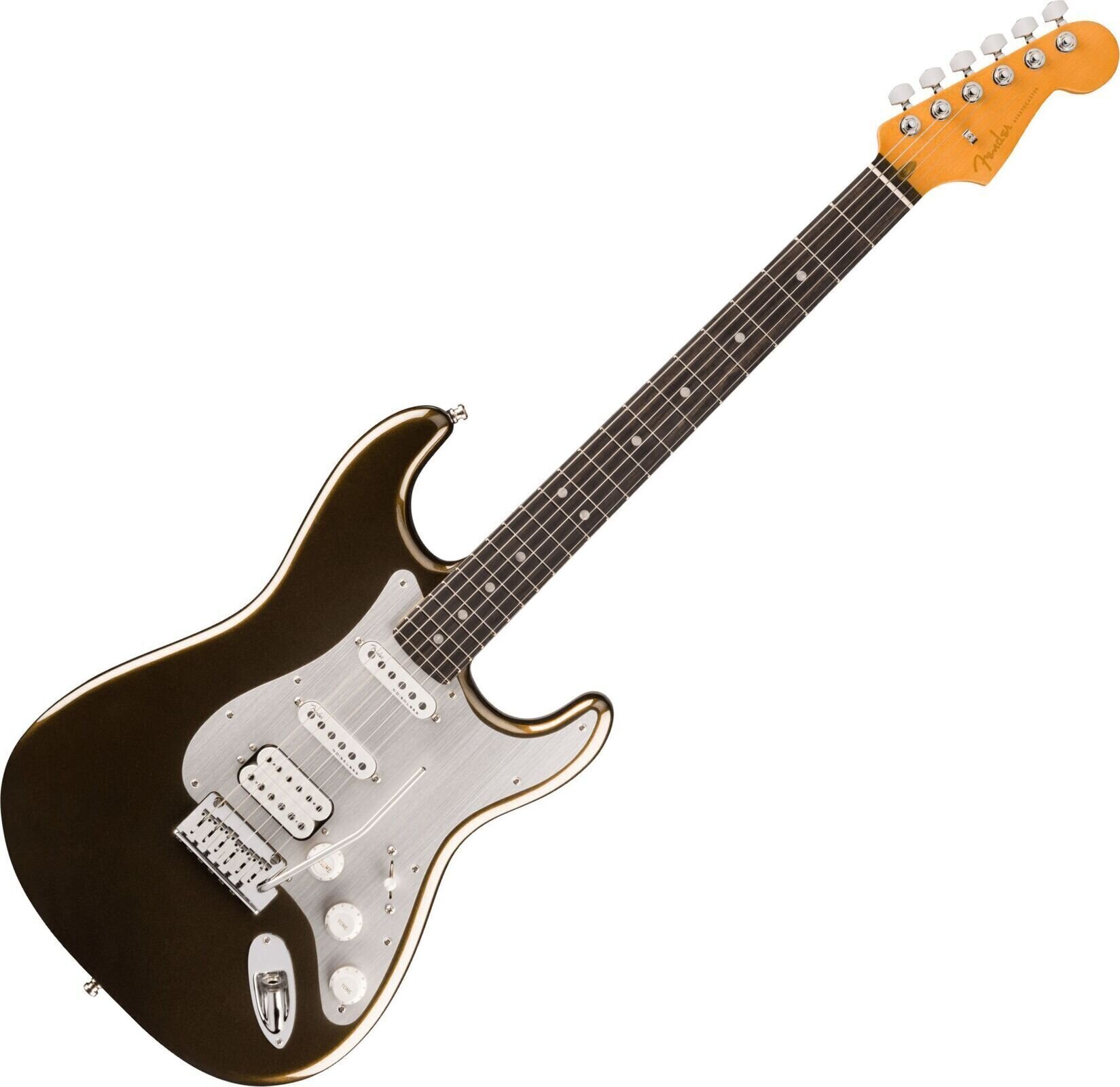 Guitare électrique Fender American Ultra II Stratocaster HSS EB Texas Tea Guitare électrique