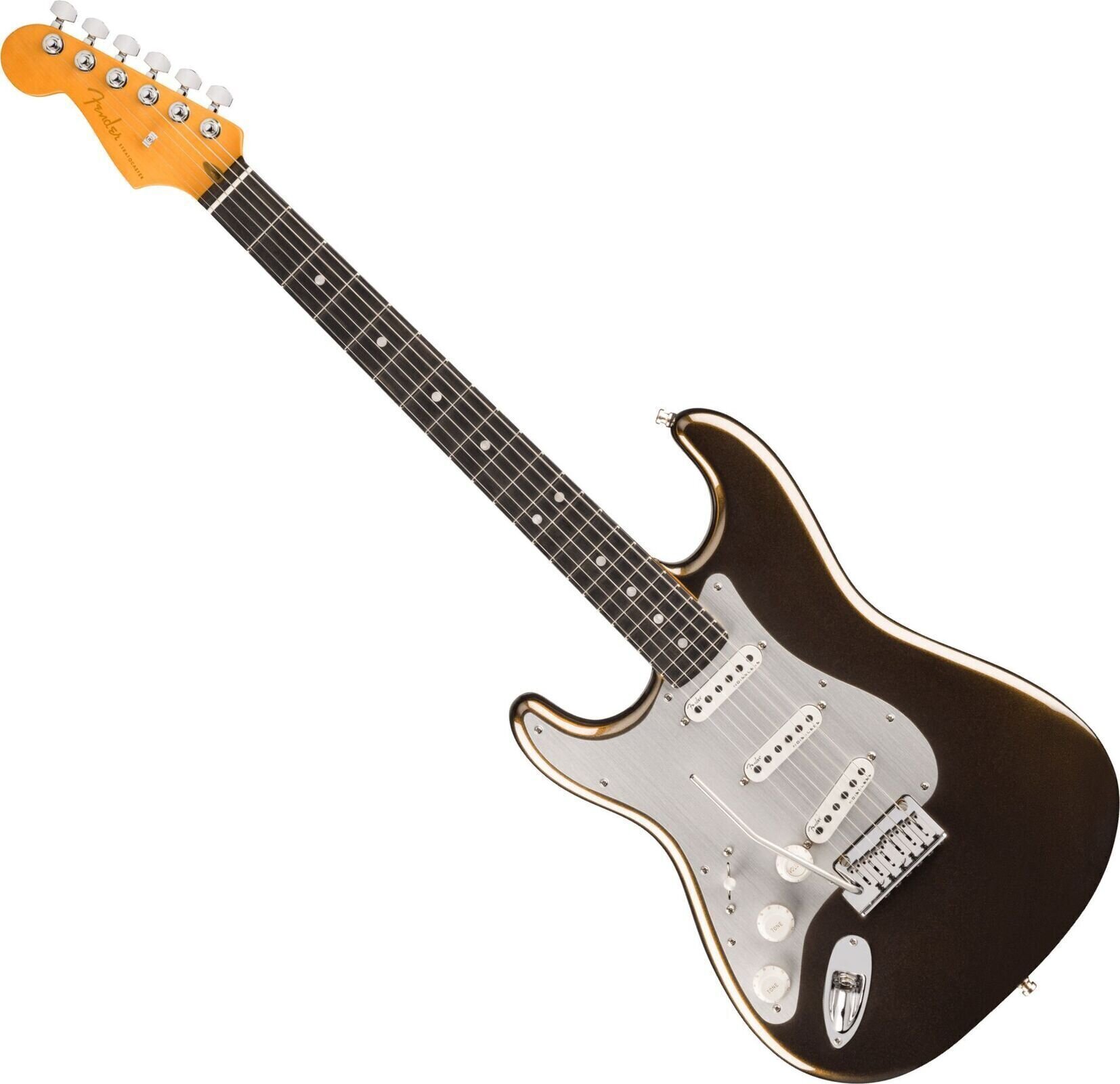 E-Gitarre Fender American Ultra II Stratocaster LH EB Texas Tea E-Gitarre