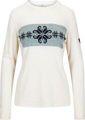 Ski T-shirt / Hoodie Dale of Norway Falkeberg Womens Crew Neck Baselayer Off White/Navy S Jumper