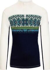 Hiihto t-paita / huppari Dale of Norway Vail Mens Half Zip Baselayer Navy/Off White XL Villapaita