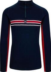 Hiihto t-paita / huppari Dale of Norway Aksla Mens Half Zip Baselayer Navy/Red/Off White S Villapaita